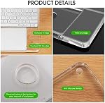 Transparent Acrylic Keyboard Stand and touchpad Tray pad Suitable for Second and Third Generation Apple Magic Keyboards and Apple Magic touchpads, Comfortable to Relieve Wrist Pain Hand Rest