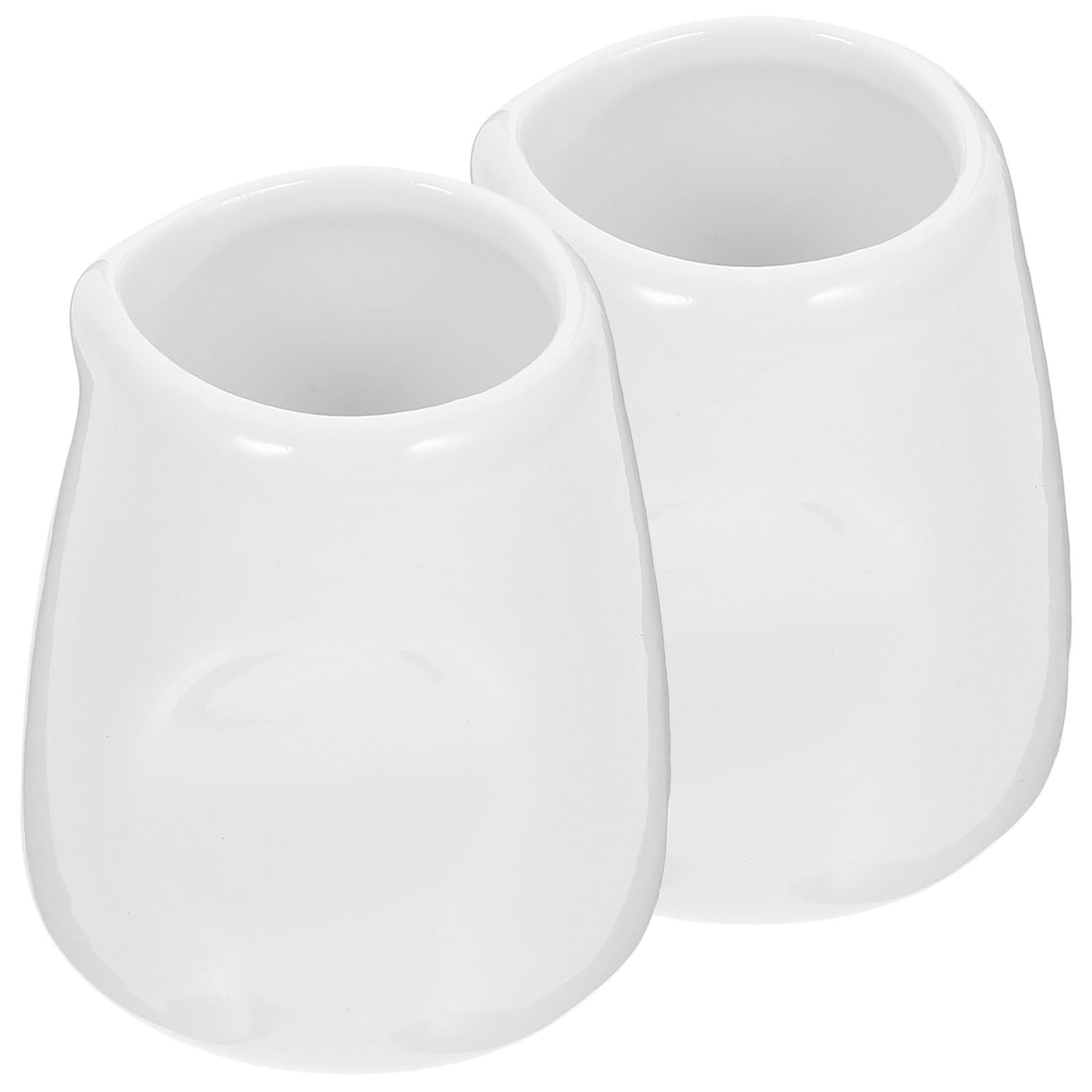 Taza mini de cerámica SOLUSTRE (2 piezas) para servir salsas, café y leche en casa