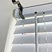NONO Bracket XL - Inside Mounted Faux Wood Blinds Curtain Rod Bracket Attachment (Brown)