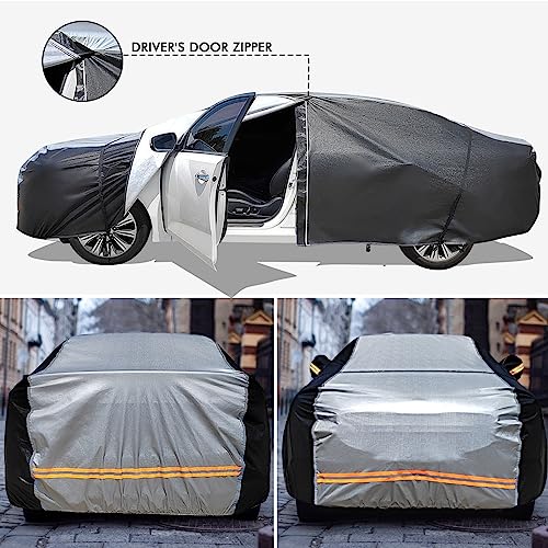Dinghao 6 Layers Car Cover For Automobiles All Weather Waterproof, Outdoor Full Exterior Cover Rain Sun Uv Snowproof Protection thumb #4