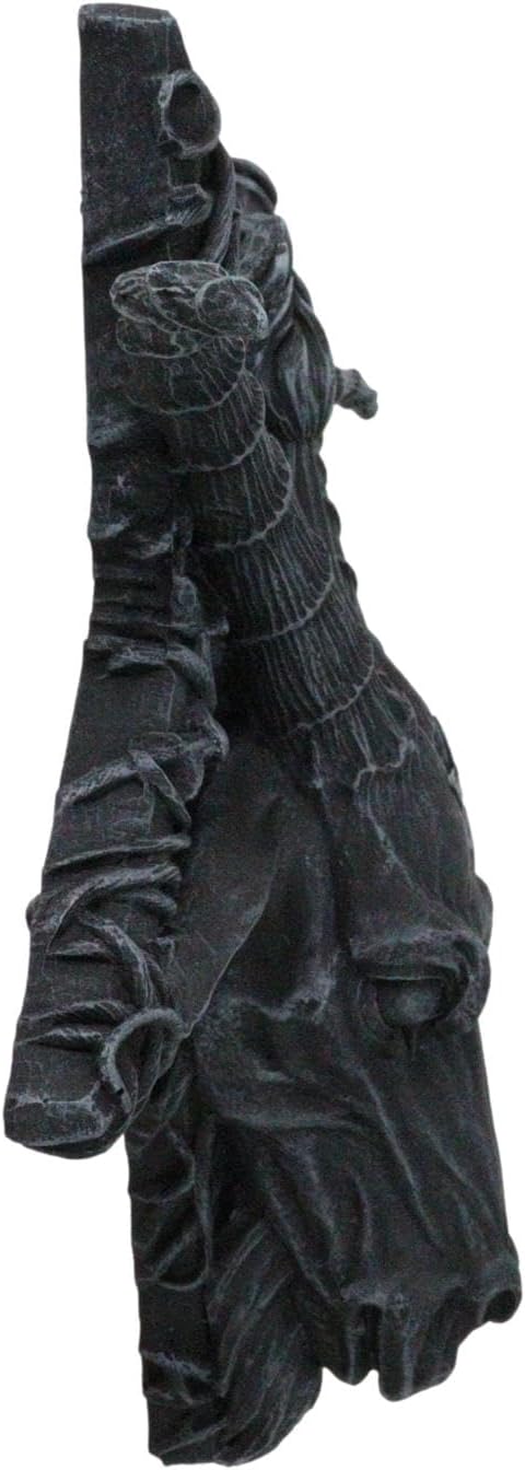 Ebros Sabbatic Goat Of Mendes Samael Lilith Baphomet Head On Inverted Pentagram Star Hanging Wall Decor Plaque 10.5"Wide Satanic Devil Worship Lucifer Symbol Altar Accent