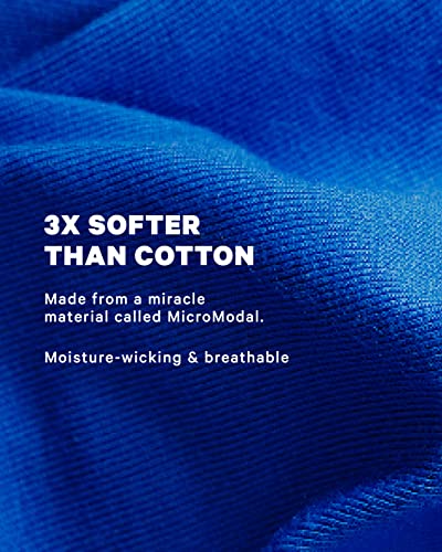 Shinesty Womens Soft Boyshorts Panties Moisture Wicking Medium Blue #TOP2