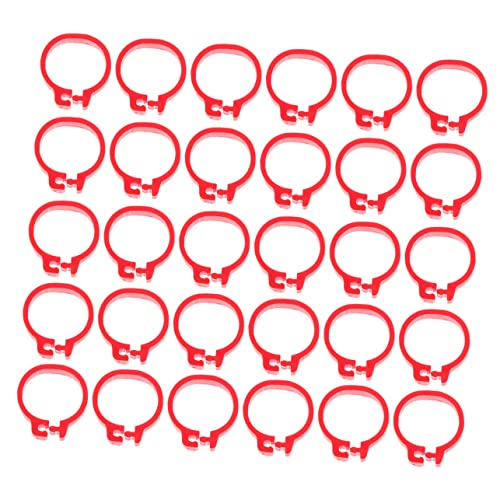 Abaodam 200 Pcs Identification Rings Plastic Foot Bands for Easy to Apply for Identifying Breeds and Marking Behavior