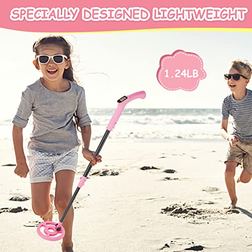 Image of OMMO Metal Detector, Adjustable 27.5 inch-37.8 inch Metal Detector for Kids with Intuitive LCD Display, Lightweight Kids Metal Detectors with 6 inch Search Coil for Exploration Hiking