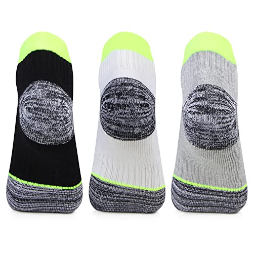 Image of Bonjour Men's Secret Length Terry Sports Socks - Pack of 3 | Cushioned, Breathable & Comfortable Athletic Socks