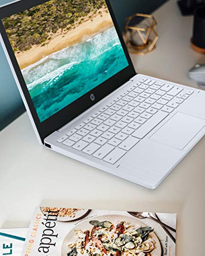 Image of HP Chromebook 11-inch Laptop - MediaTek - MT8183-4 GB RAM - 32 GB eMMC Storage - 11.6-inch HD IPS Touchscreen - with Chrome OS - (11a-na0050nr, 2020 Model, Snow White)