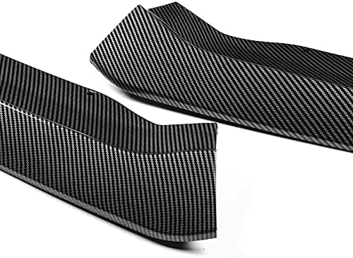 PU/699/PCF Carbon Fiber Print JDM Front Bumper Body Kit Splitter Lip 3PCS Compaitble with 2015-2018 ATS