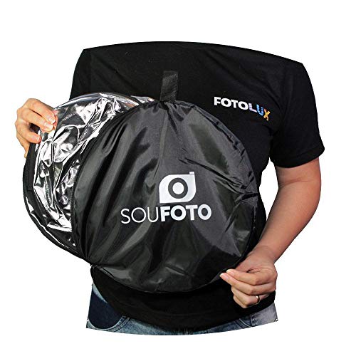 Rebatedor Fotográfico Refletor e Difusor 5 em 1 Sou Foto 80cm - Rb80-5x1