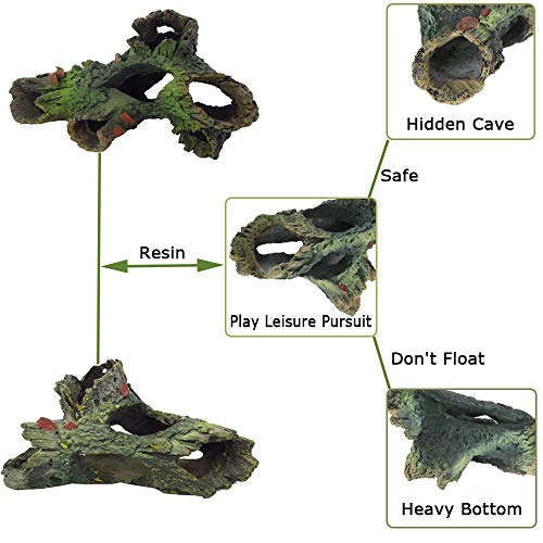 Tfwadmx 2 pezzi tronco decaying acquario