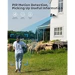 PEEIPM Security Cameras Wireless Outdoor: Solar Power Cameras for Home Security WiFi Battery Seguridad Camara System Kit Surveillance Monitor with Motion Sensor Flood Light Alarm & Color Night Vision - Image 6