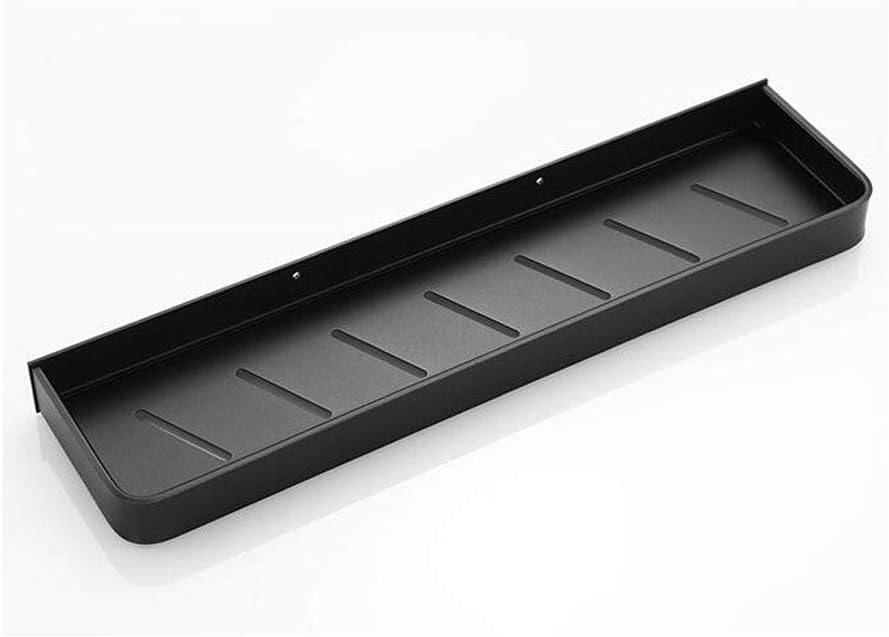 Bathroom Shelf Bath Shower Aluminum White Corner Shelf 50CM Wall Mounted Black Kitchen Storage Holder