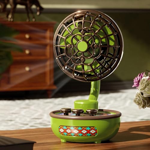 Ventilateur de bureau rechargeable à angle réglable pour chambre