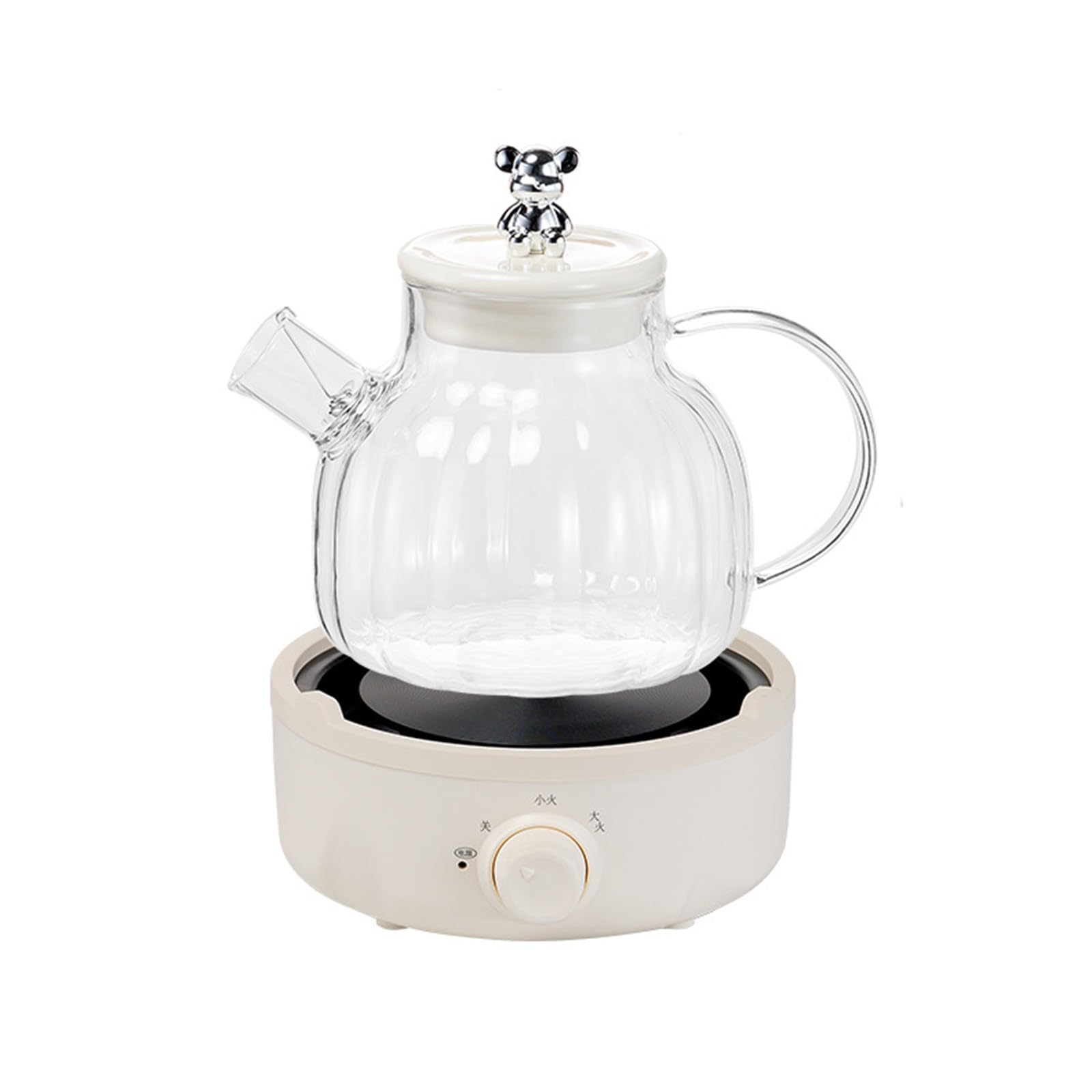 MAMAO 1.5L Multifunctional Health Pot Thickened Glass Chinese Medicine Pot Kitchen Glass Pot, Soup and Porridge Pot Boiling Water, High Temperature Resistant Mechanical model