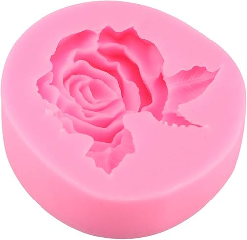 Rose forma silicona pastel fondant chocolate haciendo herramienta de decoración accesorio para hornear