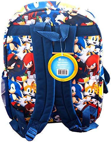 Amazon.com: Mochila Sonic The HedgeHog sobre todo, impresión grande de 16.0  in, para escuela, viajes, mochila multiusos de transporte, material de  poliéster duradero, bolsa de acción de aventura no para niños menores