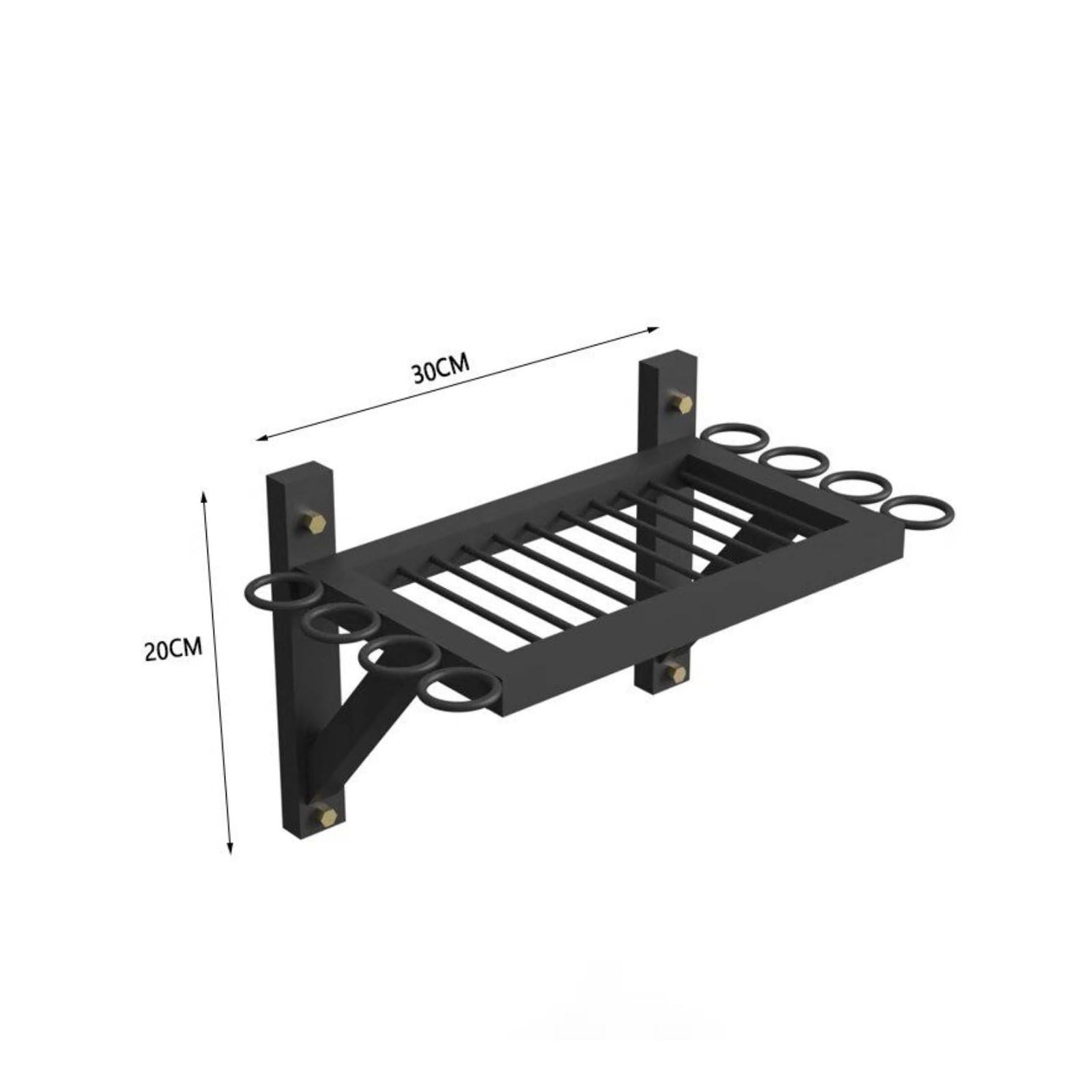 Porta Racchette Pong Mensola Racchette Palline Supporto Espositore Organizer in Ferro per Sistemazione Ordinata E Pronta Adatto Allenamento Garage, style to 1