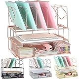 gianotter Desk Organizers and Accessories, Office Supplies Desk Organizer with Sliding Drawer, Doubl