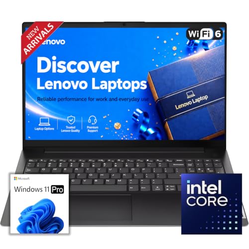 Image of Lenovo 2026 New V-Series Business and Student Laptop, Intel Powerful Processor, 16GB DDR5, 1TB PCIe, 15.6 inch FHD Anti-Glare, Ultra Slim Design, Wi-Fi 6, Bluetooth 5.3 Long Battery Life, Windows 11 Pro