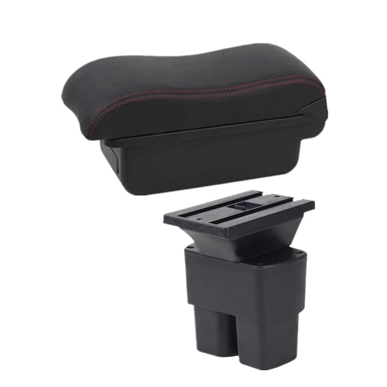 GBGWRMRYX Center Armrest Box For NV200 For Evalia Car Armrest Storage Box Interior Dedicated Retrofit Parts Accessories Arm Rest(A red line No USB)