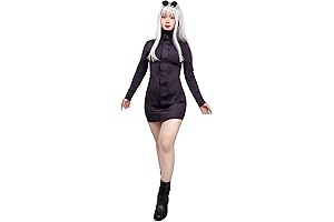 Satoru Women's Pitou Cosplay Costume with Glasses