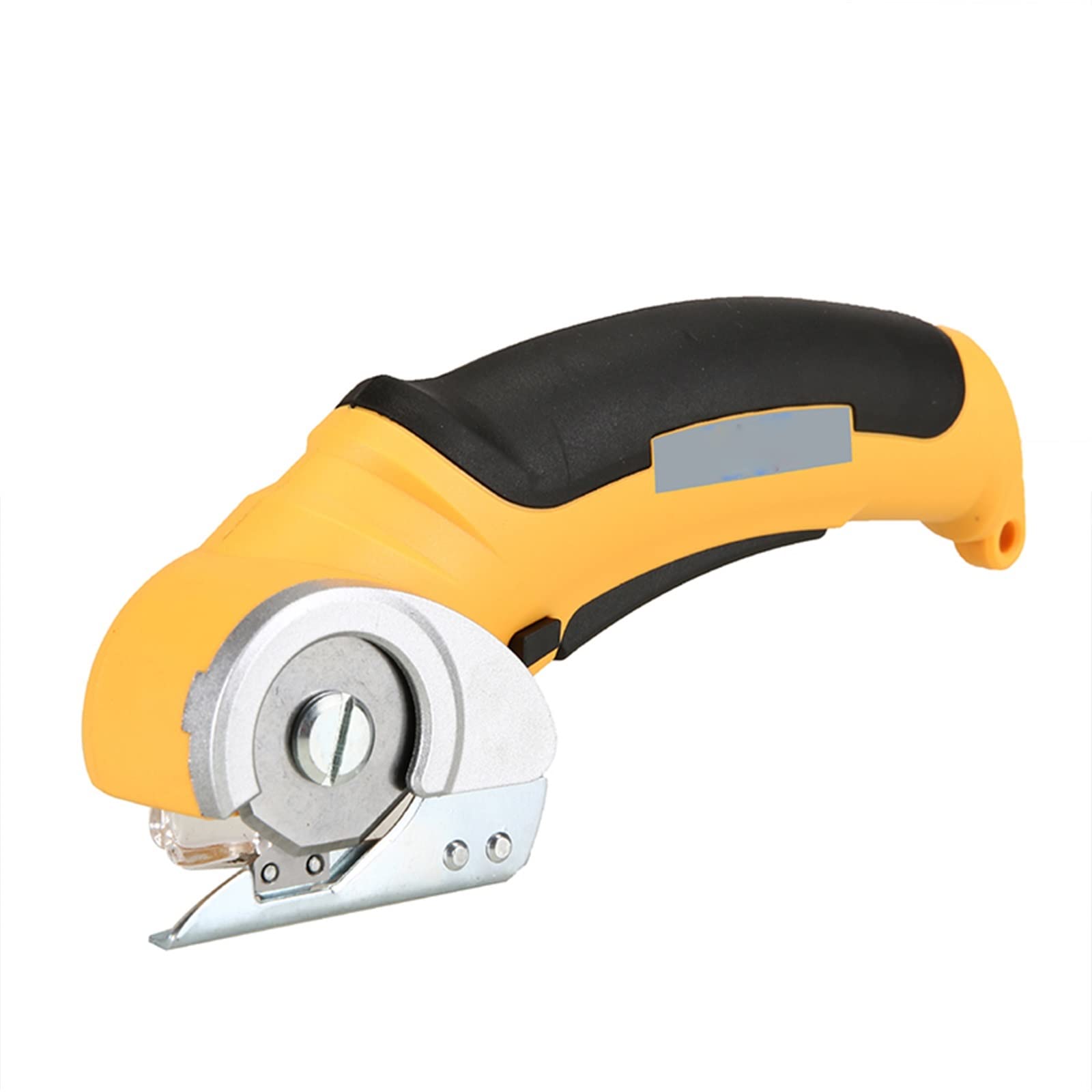 Tijeras eléctricas, Cortador eléctrico inalámbrico Recargable, cizalla for cartón, Cuero, Tela, álbum de Recortes, Alfombra, Corte rotativo para esquilar(Yellow.Set)