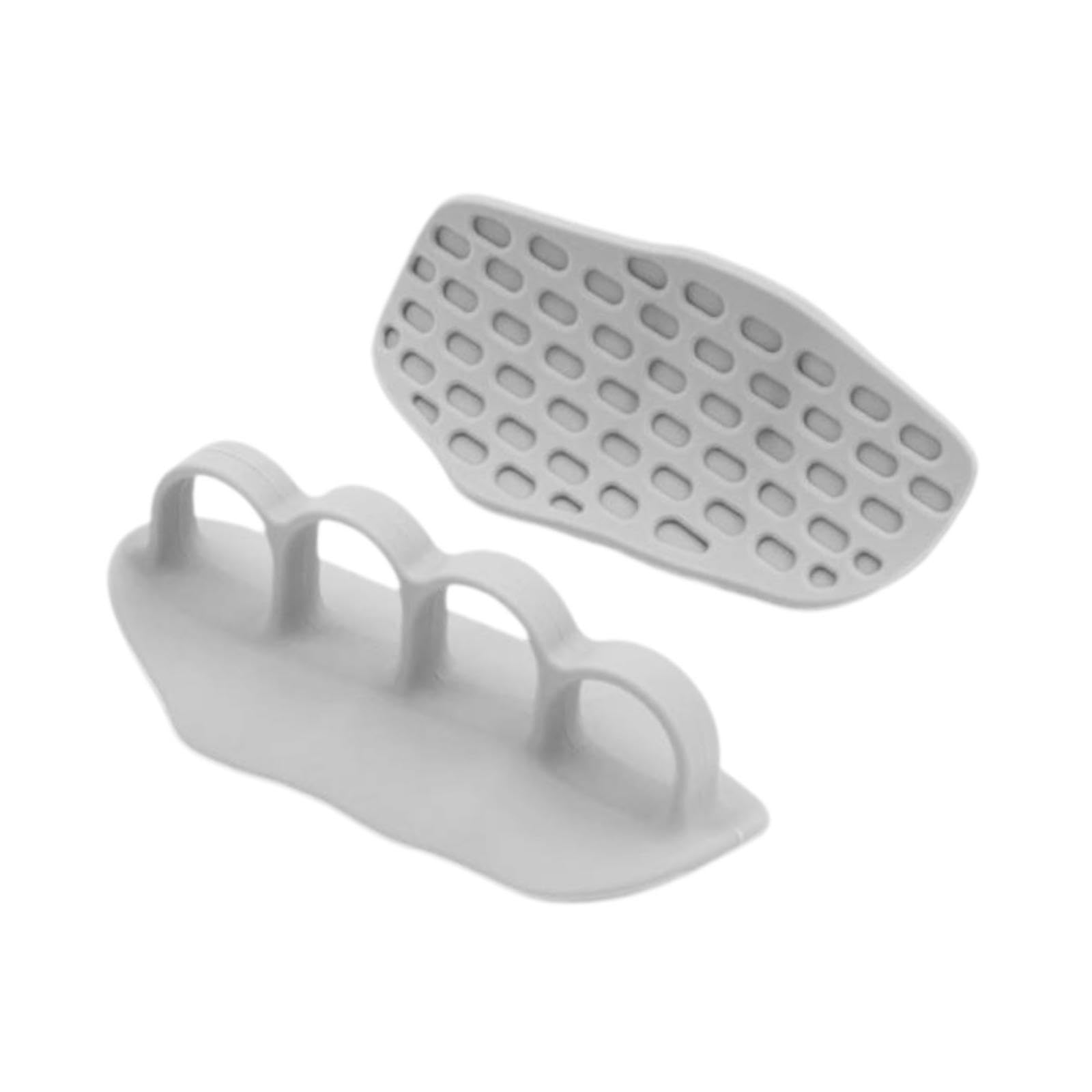 QSTDGVPW 1 Pair Weight Lifting Grips Barbell Bar Pads Hand Protection Gym Hand Grips for Calisthenics, Grey