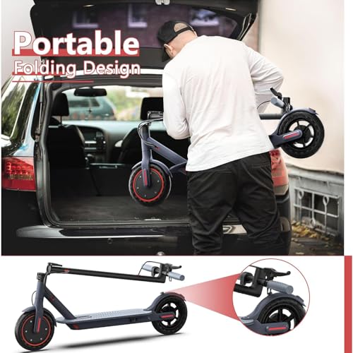 Image of Maxshot Electric Scooter, 8.5 inch /10 inch /14 inch Tire, 16 /19 /22 Mph Top Speed, 12 /16 /21 /27 /28 /49 /50 Miles Long Range, Folding Escooter for Adults and Kids with Seat Bag, Dual Braking, Dual Suspension, App