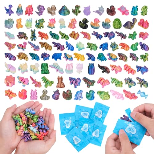 Hysagtek 100 Pcs 3D Printed Animal Blind Bags