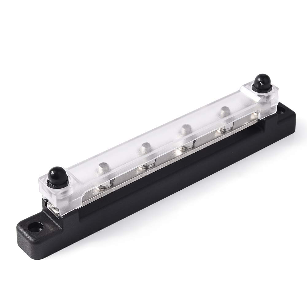 Buy MICTUNING 4 Terminal Bus Bar & Cover Ground Distribution Block