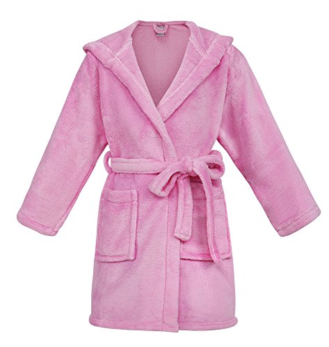 Simplicity Children Pool Coverup Girls Bath Pool Coverup,Pink,10-12 Years
