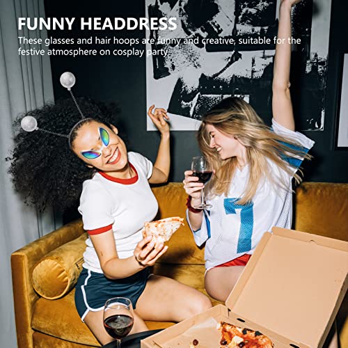 Alien Óculos Martian Headband Set: 2Sets Alien Headband Headband Head Head Boppers Martian Alien Tra