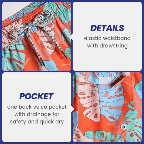 Image of maamgic Mens Swim Trunks 5 Inch with Mesh Liner Breathable for Beach