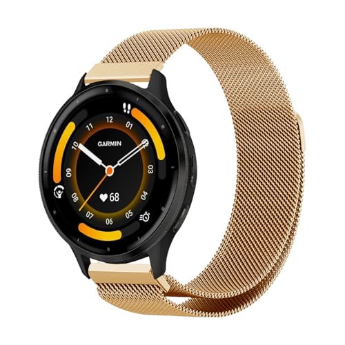 バンド 22mm For Garmin Venu 3/2/Vivoactive 4/Forerunner 265/Redmi Watch 5 Lite/Active/Xiaomi Watch S3 対応 交換バンド ステンレス製 マグネット ベルト おしゃ