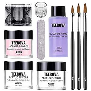 TEEROVA Acryl-Nagel-Set mit 3 Farben