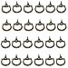 24 Pcs 24mmx18mm Zinc Alloy Bronze Thread Mini Pull Handle Jewelry Case Gift Box Pull Handle Knob