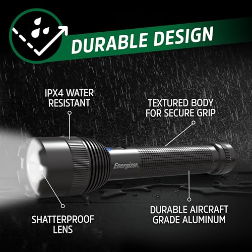 Energizer 10000XT-R Rechargeable LED Tactical Flashlight, 10,000 Lumens, Durable Metal Flashlight with Boost Mode for Extreme Brightness - image 3