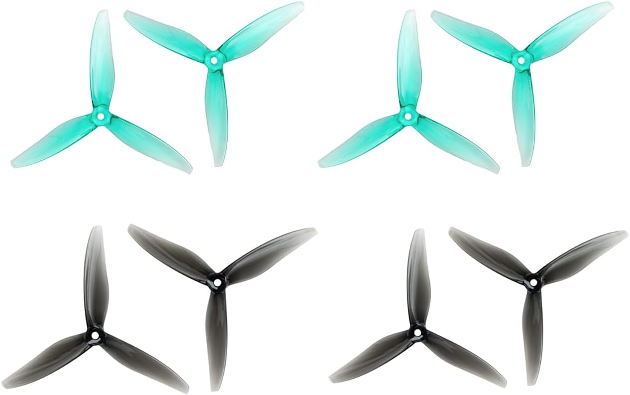 Gemfan Hurricane 6045 6inch 3-Blade Propeller Compatible 2506-2806.5KV Brushless Motor for FPV Drone 8pcs 4CW 4CCW