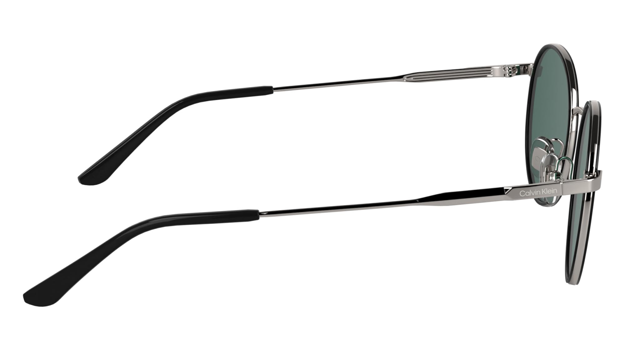 Calvin Klein Unisex Adult Sunglasses CK25101S - Black with Solid Petrol Lens, czarne, rozmiar uniwersalny