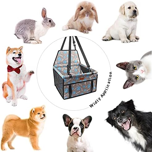BYGD Dog Car Seat Pet Car Booster Seat with Foldable Breathable Pet Safety Seat Suitable for Small and Medium Pets