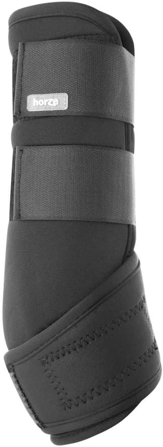 HORZE Brushing Splint Boots for Horses (Pair) - Durable Neoprene, Secure Closure, Lightweight - Black - XL
