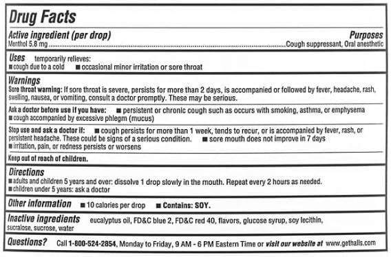 Miniatura 5 de Halls Gotas para la tos de cereza, 200 unidades