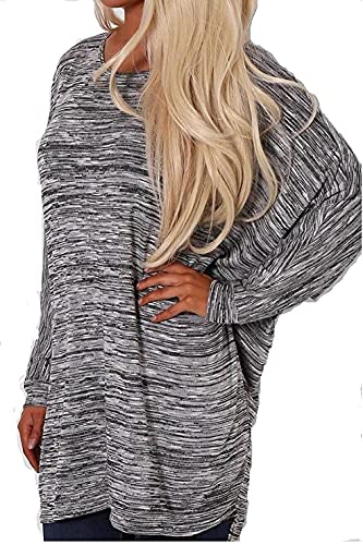 Haut oversize teint par espace pour femme aux finitions soignées