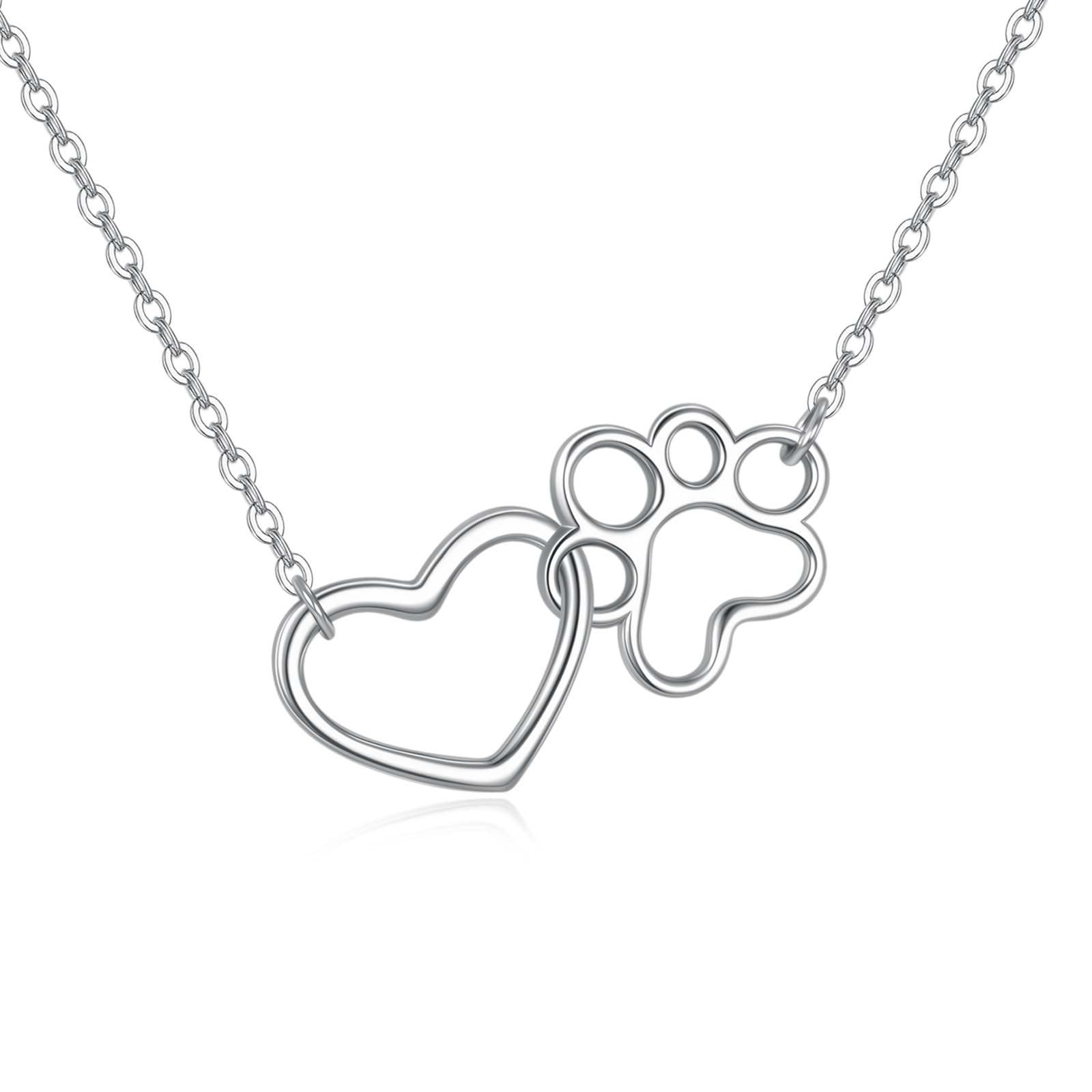 YFN Veterinarian Gifts 925 Sterling Silver Paw Print Y Necklace for Women Veterinary Student Graduation Jewelry for Christmas, Valentine's Day, Mother's Day, Birthday - Gift Box Included