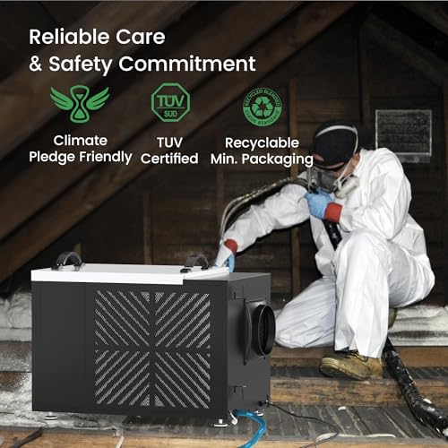 Image of Waykar 216 Pint Crawl Space Dehumidifier with Pump & Drain Hose for Basements, Commercial & Water Damage Spaces up to 8000 Sq. Ft., Compact, Strong Dehumidification, 5-Year Quality Coverage