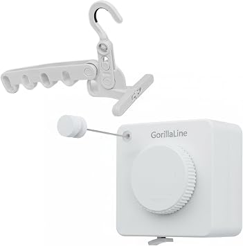 GorillaLine Home and Travel Pack - Retractable Clothesline Indoor Outdoor - Travel and Portable Laundry