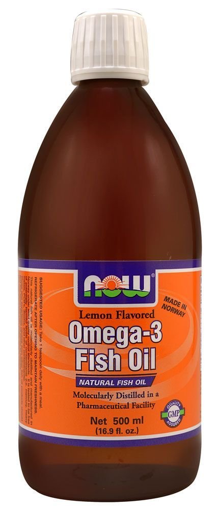 Omega 3 Fish Oil Liquid, Lemon