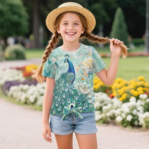 Summer Short Sleeve Shirts Tie Front Tops Crewneck Blouses4