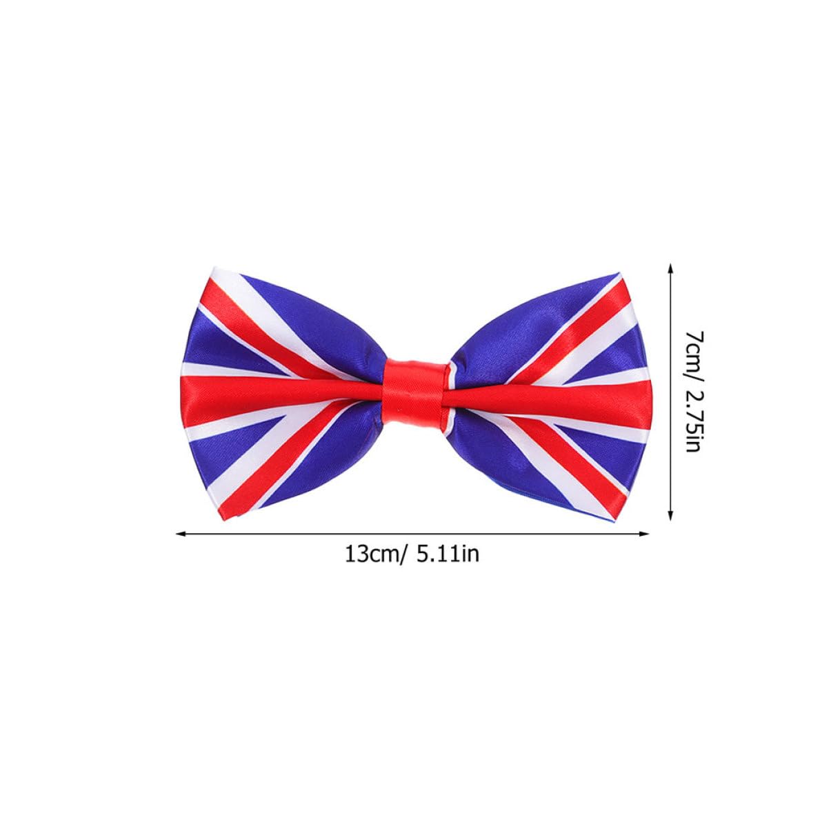 CALLARON Novelty Bow Tie for Men Suit Bow Tie Sequined Bow Tie UK Flag Pattern Party Bow Tie Decorative Tie for Event