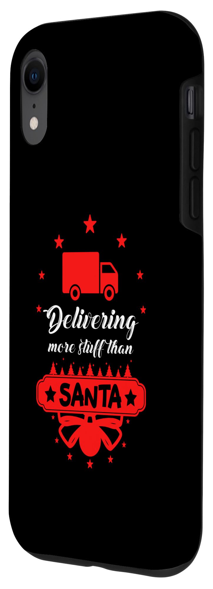 iPhone XR Postal Worker Santa Funny Christmas Design Case - Image 2