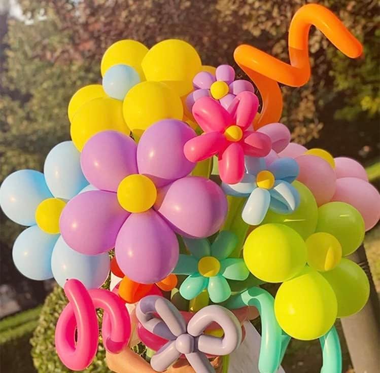 200 PCS Latex Twisting 260Q Magic Balloons - Assorted Color Long for Animal Shape Party, Birthdays, Clowns, Weddings Decorations (With 1PCS Pump) image 5 of 6 B07V5DK199